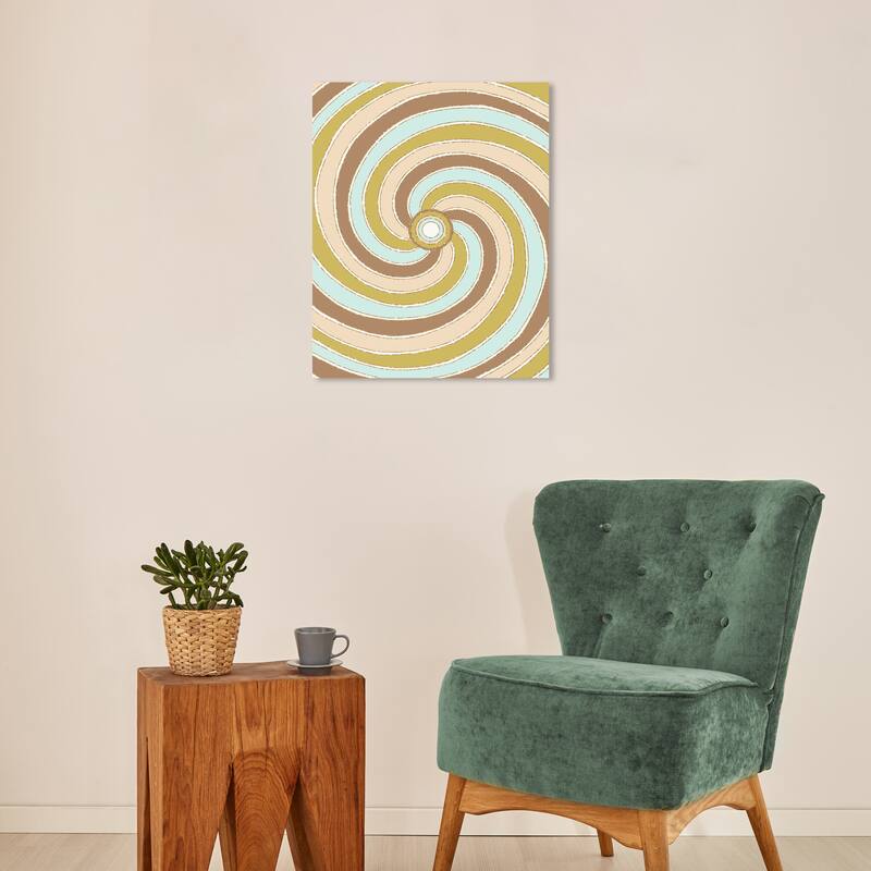 Wynwood Studio Canvas Abstract Candy Swirls Brown Glam Wall Art Canvas Print - 16 x 20