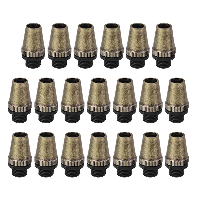 Cable Glands Strain Relief Cord Grips Metal Bronze 20Pcs for Wiring Hanging Lamp