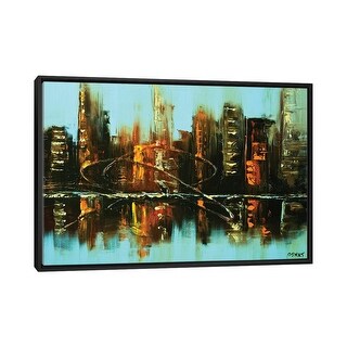 iCanvas "Emerald City" by Osnat Tzadok Framed Canvas Print - Bed Bath ...