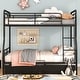 preview thumbnail 11 of 22, Merax Full XL Over Queen Metal Bunk Bed Black