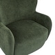 preview thumbnail 46 of 92, Bacho Fabric Wingback Accent Chair by GDFStudio