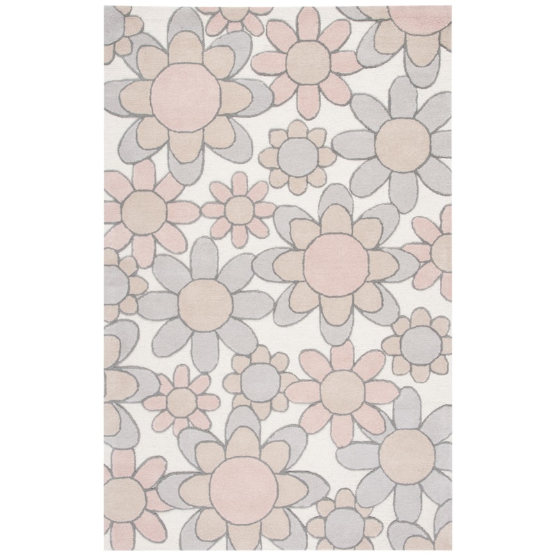SAFAVIEH Handmade Kids Khadijah Floral Wool Rug