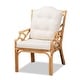 preview thumbnail 1 of 9, Sonia Modern and Contemporary Natural Finished Rattan Armchair Natural