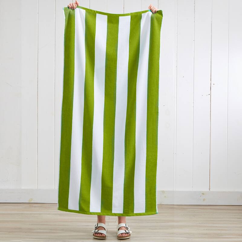 Luxurious Cotton Cabana Stripe Beach Towel