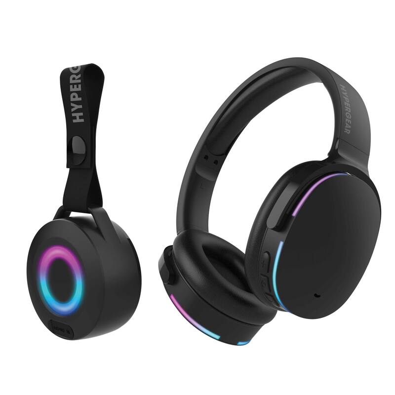 HyperGear Audio Essentials Headphones and Speaker Duo - Black