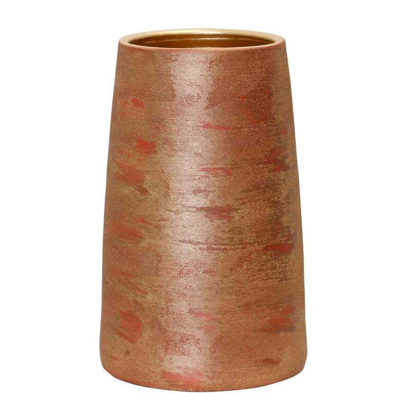 StyleCraft Small Vase - Hand Painted - Red - 9"L x 9"W x 16"H