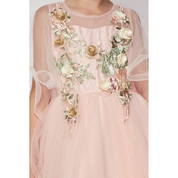 blush pink tulle dress