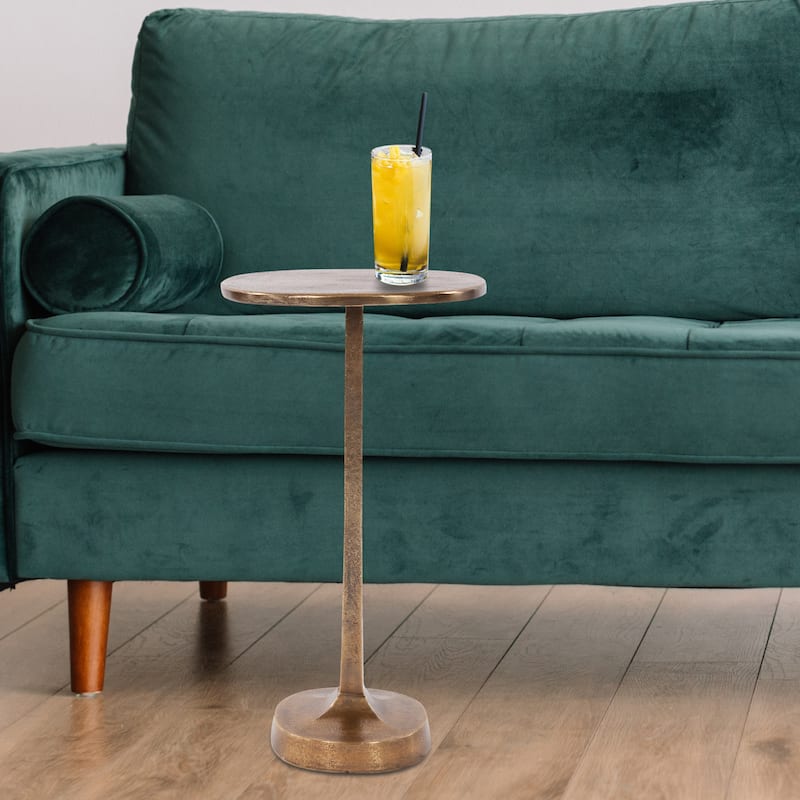 Allan Andrews Brass Cast Aluminum Martini Table