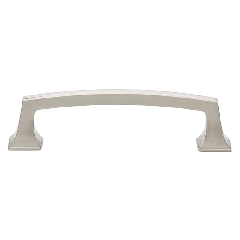 GlideRite 3.75-inch CC Deco Base Satin Nickel Cabinet Hardware Drawer Pulls (Pack of 10 or 25)