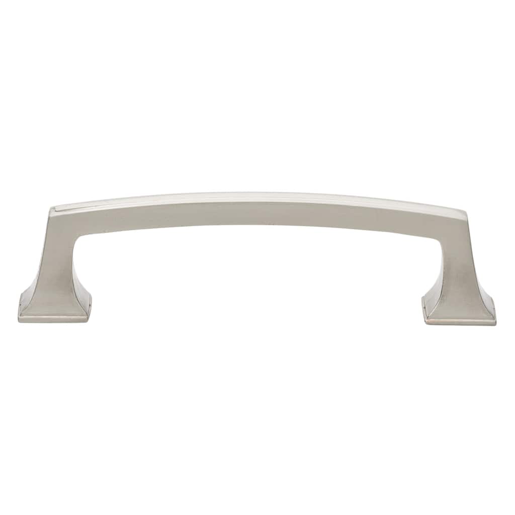 GlideRite 3.75-inch CC Deco Base Satin Nickel Cabinet Hardware Drawer Pulls (Pack of 10 or 25)