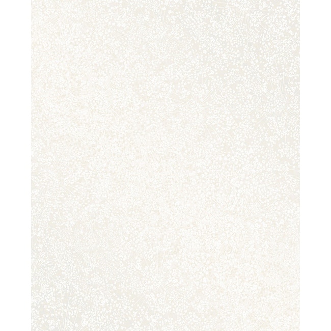 Decorline Dandi White Floral Wallpaper - 20.5in x 396in x 0.025in