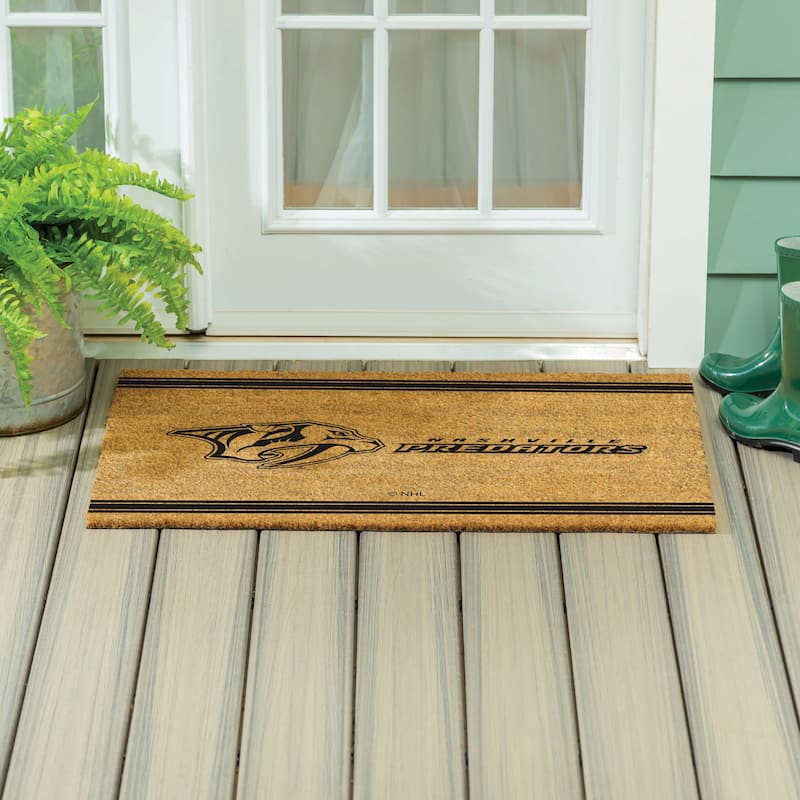 Nashville Predators Monochrome Indoor/Outdoor Coir Door Mat