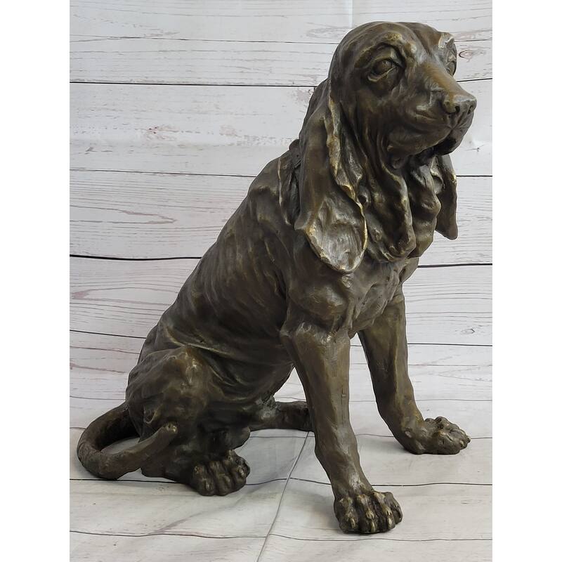 Bloodhound Bet Hound Wrinkly Dog Figure Statue Sculpture 14 Inches X 18 Inches