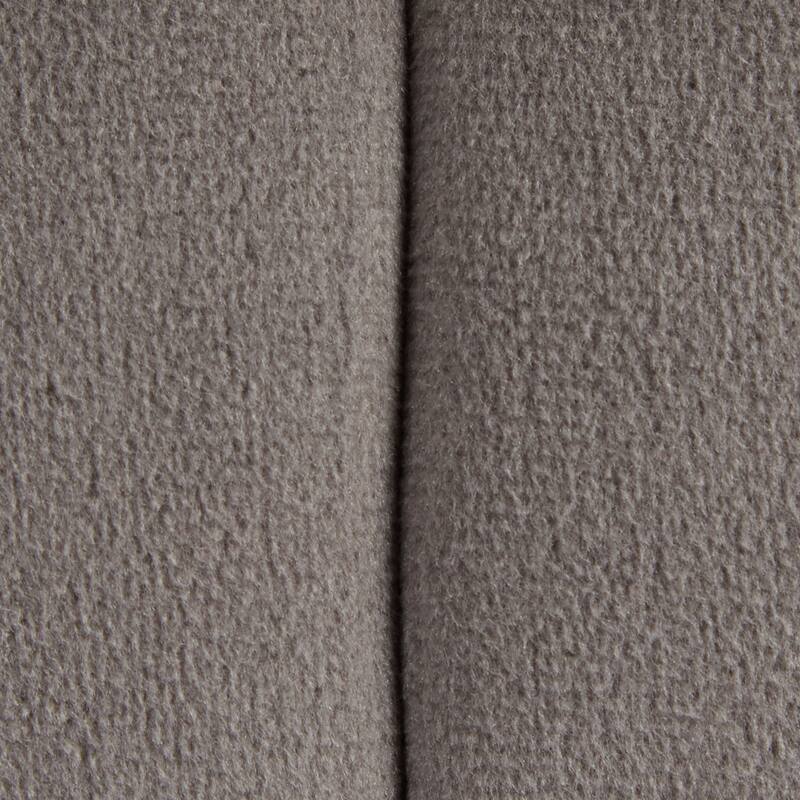 Braided Round 16" Ottoman Comfortable choice, multiple functions, classic design, and cozy corners in Velvet by LumiSource - Grey