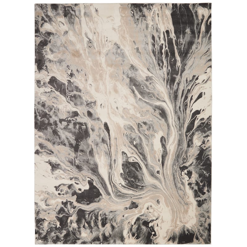 Inspire Me Home Decor Neutral Modern Abstract Area Rug