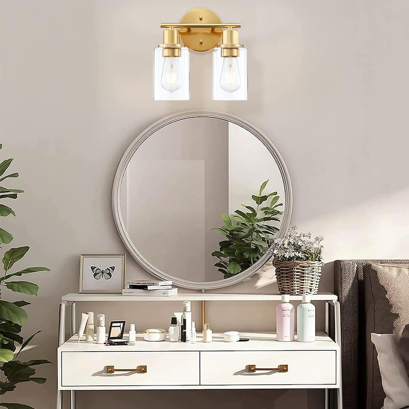 2-Lights Bathroom Wall Sconce