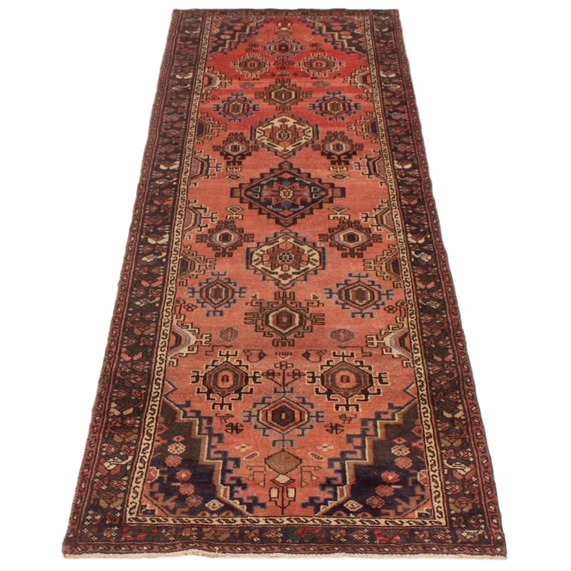 ECARPETGALLERY Hand-knotted Andelz Copper Wool Rug - 3'2 x 9'9