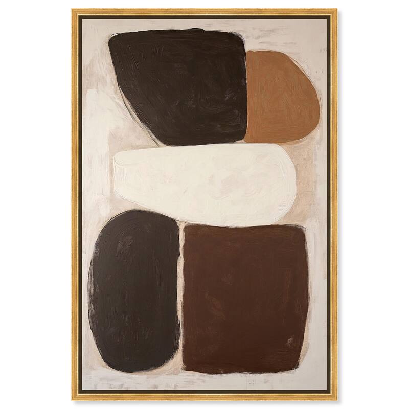 Asymmetrical Balance I Canvas by Art Remedy - Gold - 36" x 54"