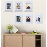US Pride Furniture 11x14 inch Wood Picture Frame - Set of 4 (Set of 4) Black