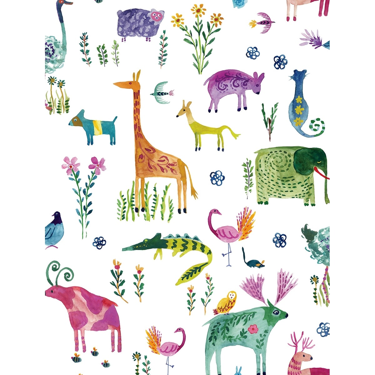 Harry & Grace Animals Peel and Stick Wallpaper