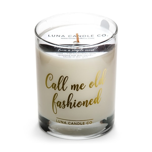 Call Me Old Fashioned, Natural Soy Wax Bourbon Scented Candle