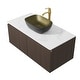 preview thumbnail 23 of 39, Vintage Aluminium Bathroom Vanity With Countertop Sink Copper Faucet Set