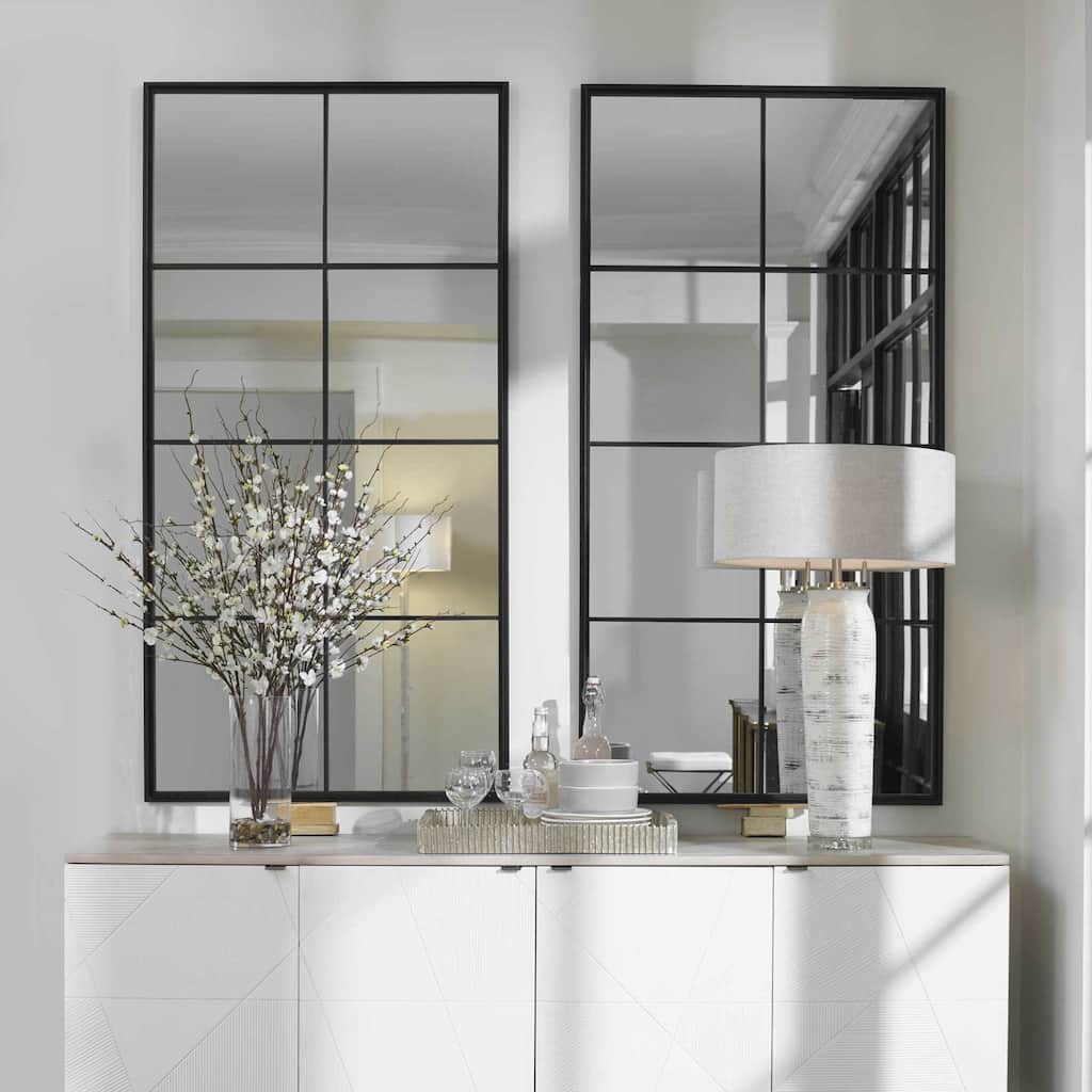 Uttermost 09732 Rousseau 30" W x 60" H Rectangular Framed Bathroom