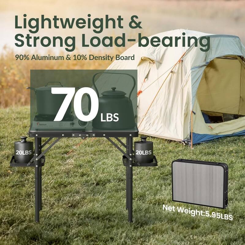Small Camp Table Portable Small 2ft