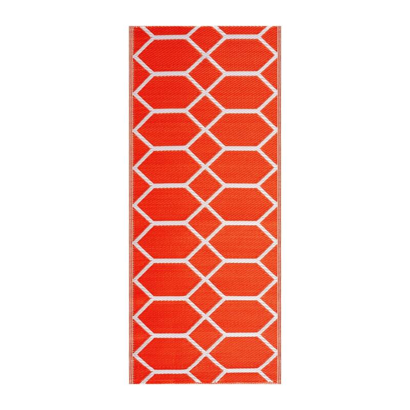 Playa Rug Outdoor Recycled Reversible Plastic Folded Mat/Rug Milan Collection Lightweight & Weather, Water and UV Resistant