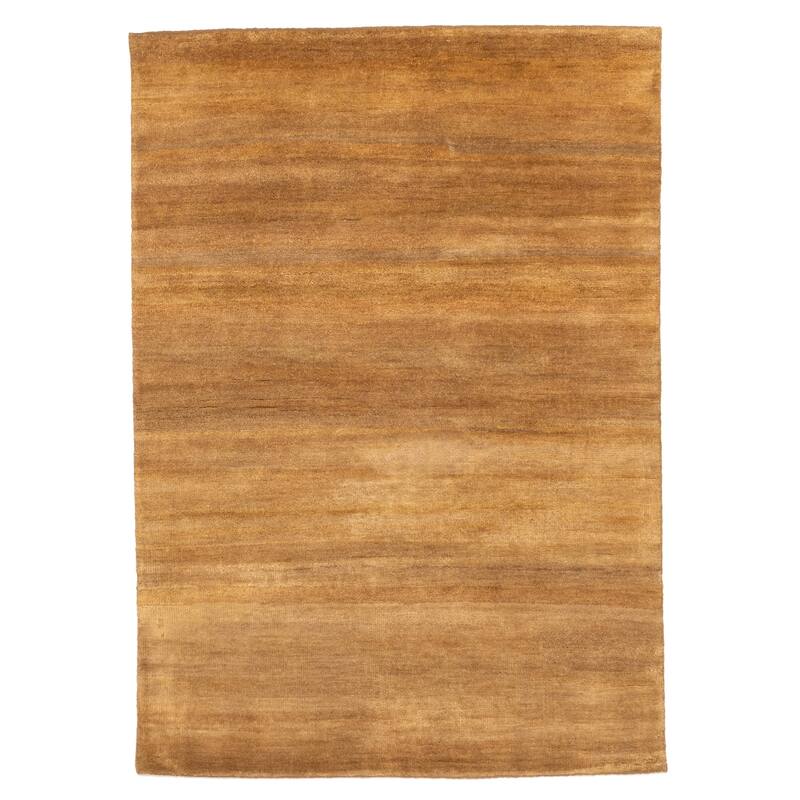 ECARPETGALLERY Hand-knotted Pak Finest Gabbeh Light Brown Wool Rug - 4'8 x 6'7