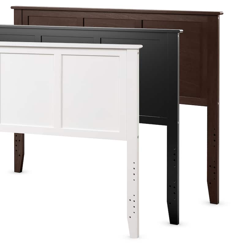 Costway Full Wood Headboard Flat Panel Pre-drilled Holes Height