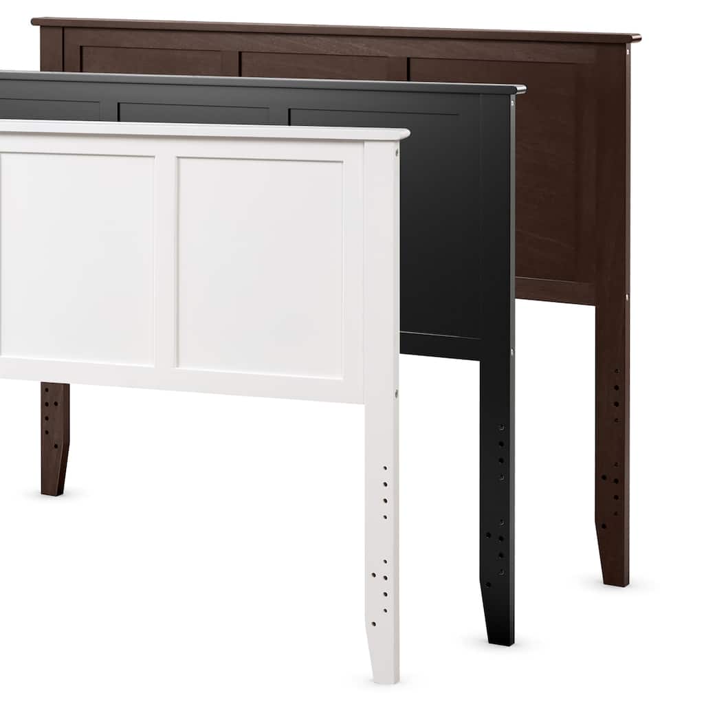 Costway Full Wood Headboard Flat Panel Pre-drilled Holes Height