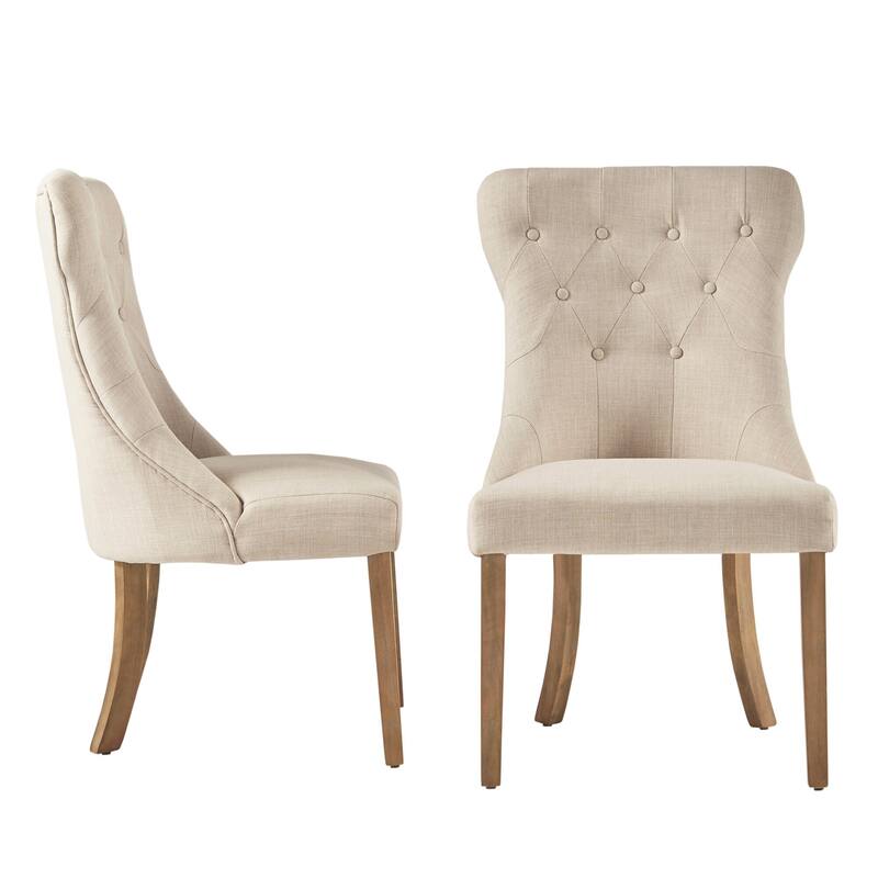 Voyager Button-tufted Dining Chairs (Set of 2) by iNSPIRE Q Artisan
