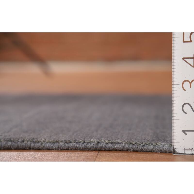 Modern Gray Gabbeh Oriental Accent Rug Hand-Knotted Wool Carpet - 2'6" x 3'10"