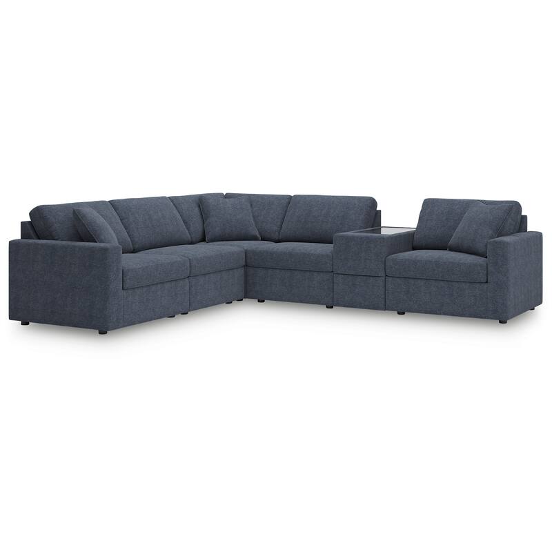 Signature Design by Ashley Modmax 6-Piece Sectional with Storage Console - 124" W x 107" D x 36" H