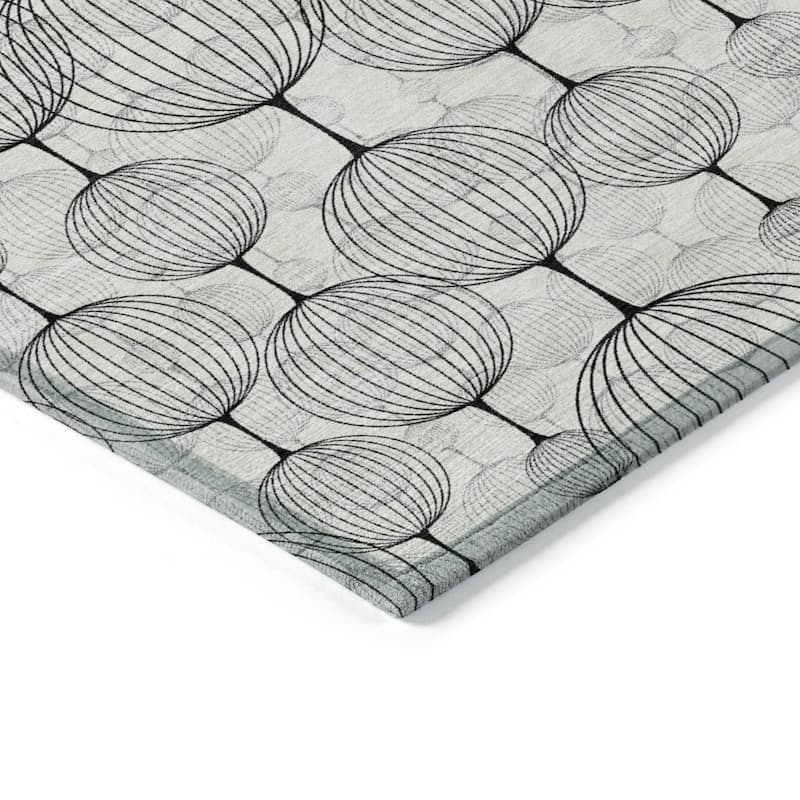 Machine Washable Indoor/ Outdoor Chantille Modern Decor Rug