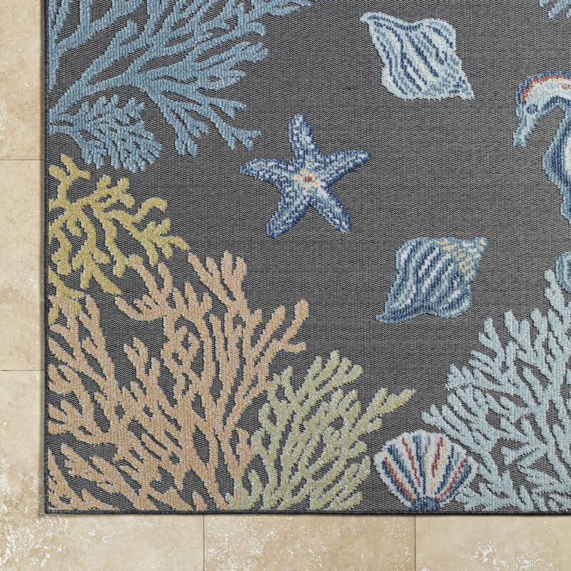 Livabliss Lakeside Nature Outdoor Area Rug