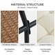preview thumbnail 3 of 26, 2-Piece Outdoor Wicker Ottomans with Cushions, Weather-Resistant Boho Patio Rattan Footrests for Garden, Porch, and Balcony
