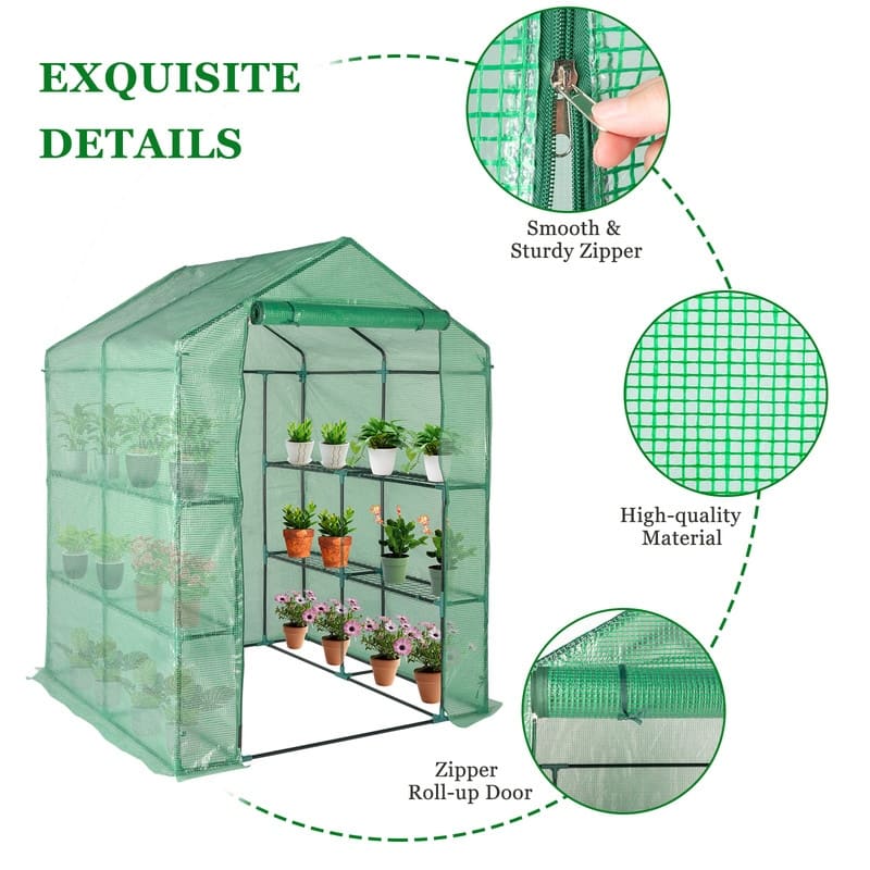 56"W x 56"D x 77"H Hobby Greenhouse