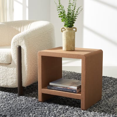 SAFAVIEH Couture Collection Daysie Cork Cork Accent Table - 18" W x 14" D x 18" H