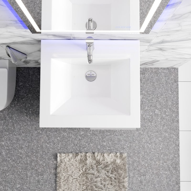 Eviva Deluxe 24"W Bath Vanity with White Porcelain Integrated Sink