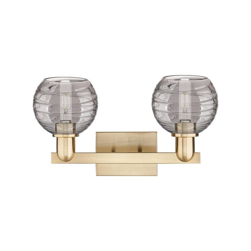 Innovations Lighting Downtown Urban - Athens Deco Swirl - 2 Light 16" Bath Vanity Light