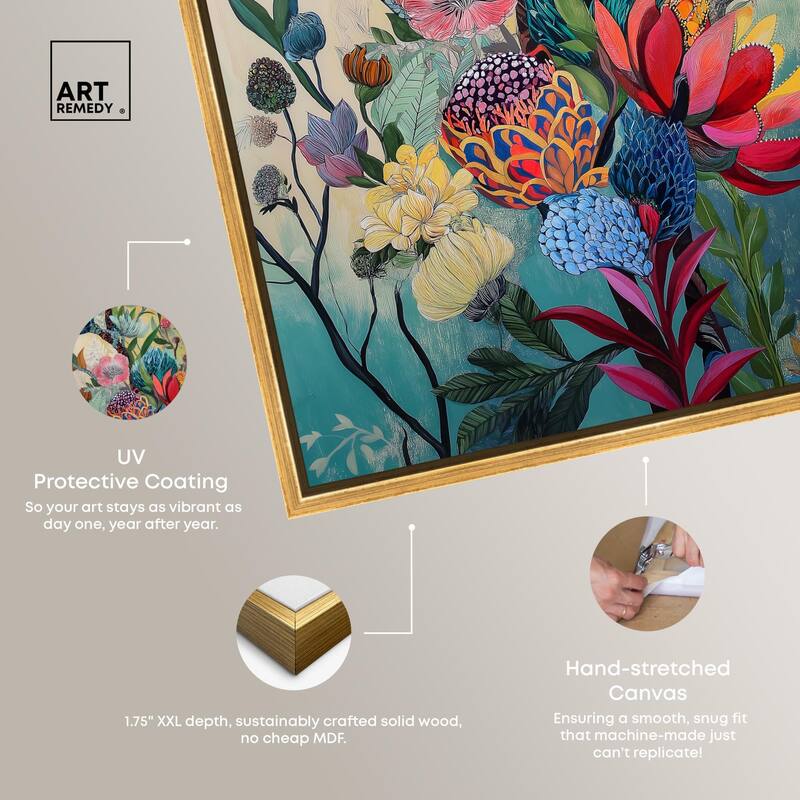 Exotic Bloom Medley I Canvas by Art Remedy