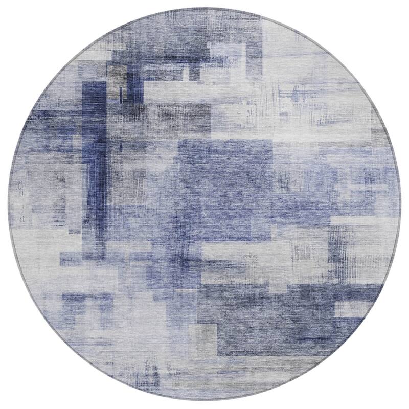 HomeRoots Abstract Transitional Rectangle Outdoor Rug