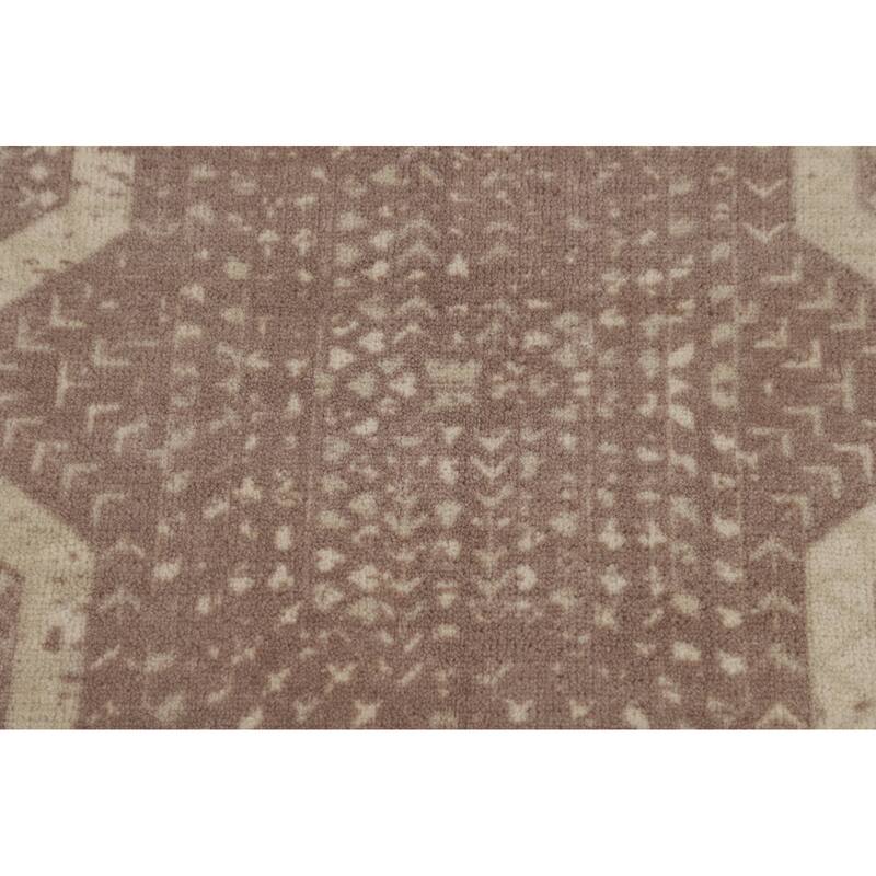 Geometric Oriental Area Rug Handmade Wool Carpet - 5'3"x 7'6"
