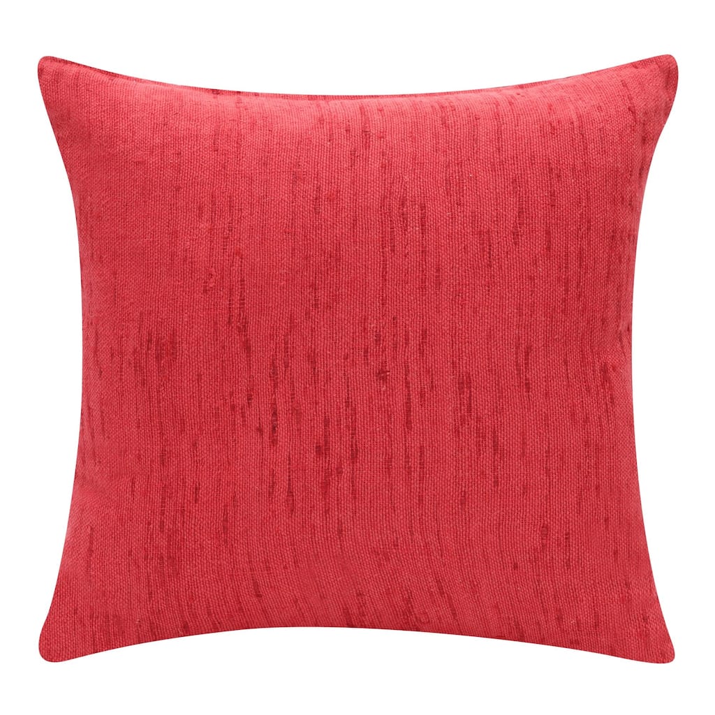 Handmade Textured Solid Square Throw Pillow - 20" - Pink