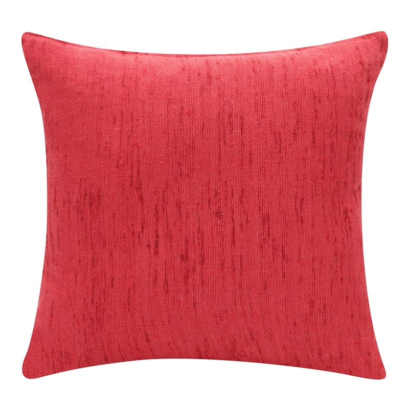Handmade Textured Solid Square Throw Pillow - 20" - Pink