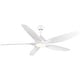 preview thumbnail 5 of 23, 60 in.Matte White Indoor Ceiling Fan with Light, DC Motor and Remote Control 60 Inches - Matte White