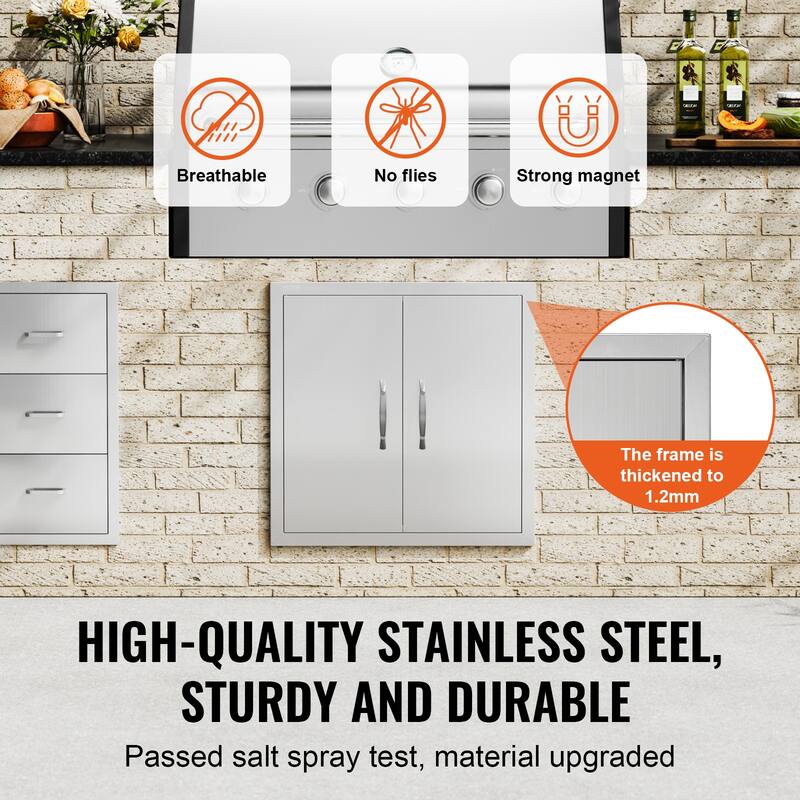 VEVOR Stainless Steel Double Kitchen Access Doors