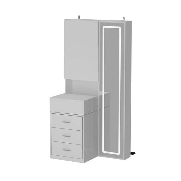 Dresser LED-Lit Vanity Dressing Cabinet with Full-Length Mirror - Bed Bath  & Beyond - 40327451